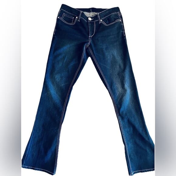 Vintage Seven7 Women’s Jeans Low Rise Rocker Slim Fit Boot Boot Cut size 12. - Picture 1 of 9
